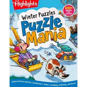 Highlights Puzzlemania Winter Puzzles Book NEW
